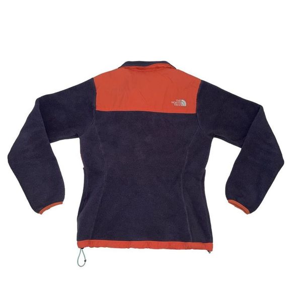 The North Face Women’s Denali Greystone Blue & Miami Orange Jacket Small - Picture 4 of 9